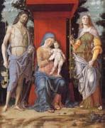 Andrea Mantegna The Virgin and Child with the Magadalen and Saint John the Baptist oil painting artist